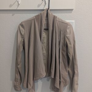 Blank NYC Blush Drape Front Blazer